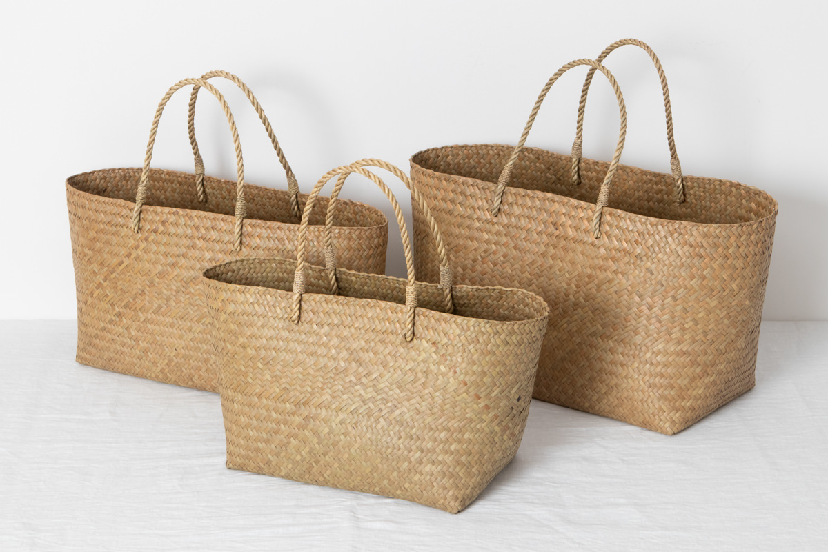 R3115117　タイ/カチュー（水草）　ショッピングバッグ　M・L・XL　3サイズ