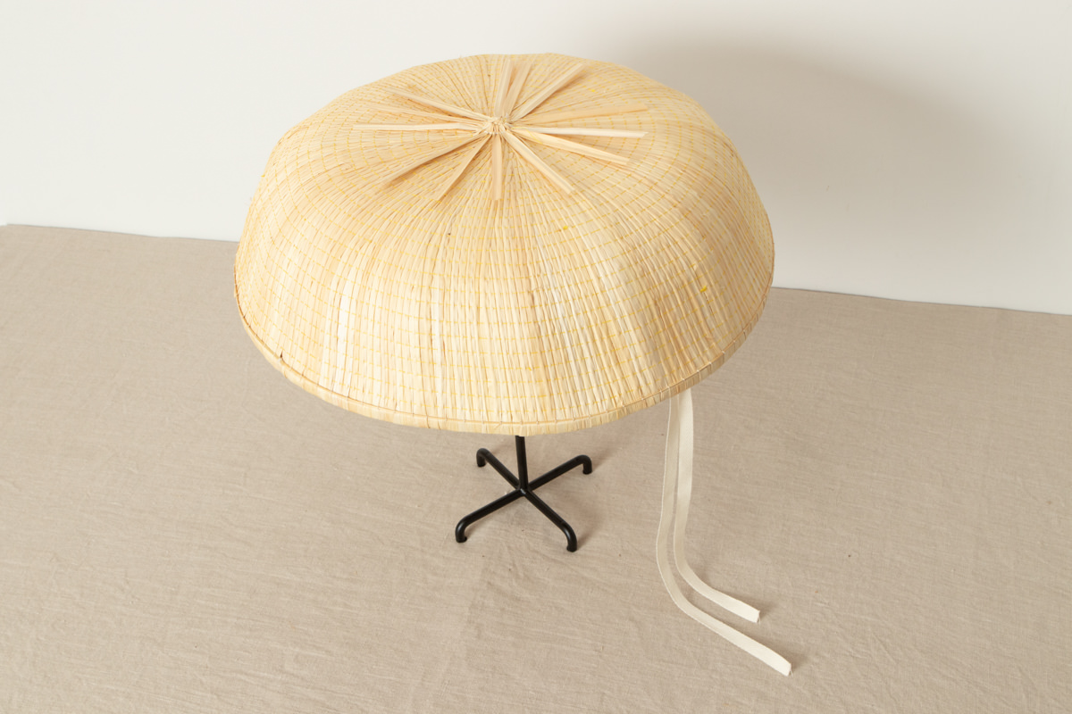 R810404　富山県/菅(すげ)　菅笠　三度笠　直径48cm