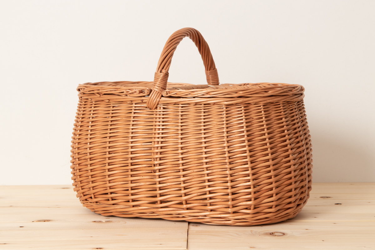 R340217-1　ポーランド/やなぎ　蓋つきバスケット