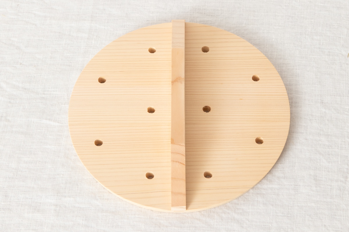 R811112　長野県/さわら　穴あき落し蓋　14cm・16cm・18cm・20cm・22cm・24cm　6サイズ