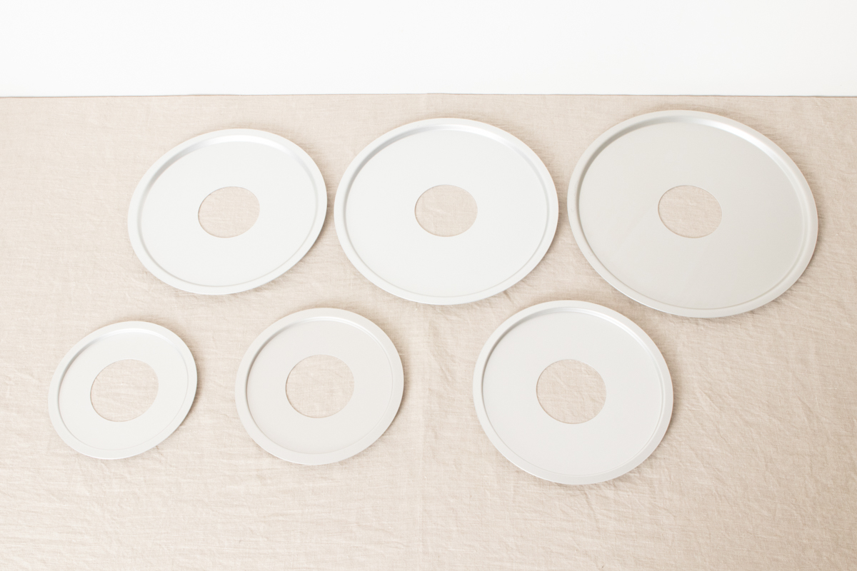 R811109　富山県/アルミ　蒸し板　18cm・20cm・24cm・27cm・30cm・33cm　6サイズ