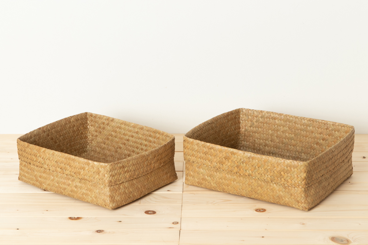 R3115123　タイ/カチュー（水草）　整理かご　角型　A4・B4　2サイズ