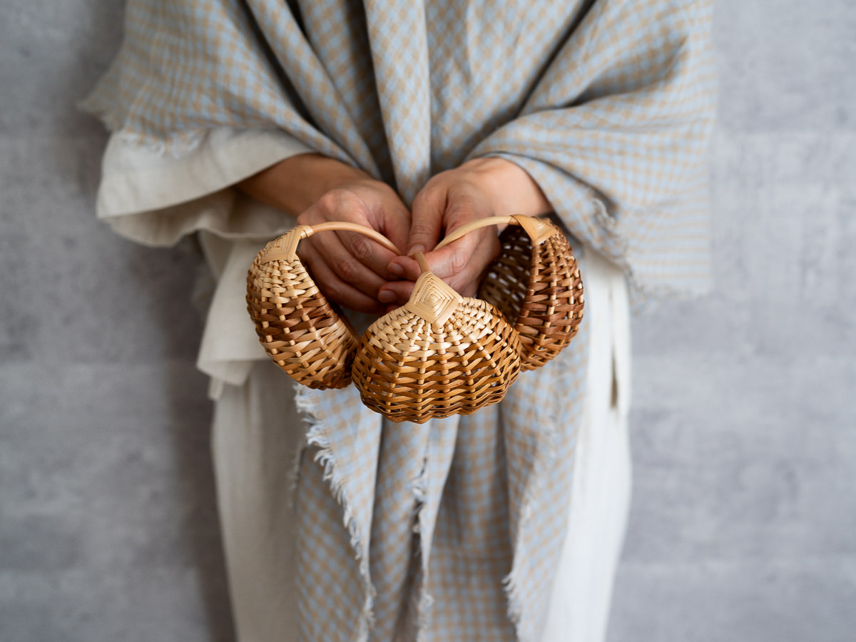 R140502-1　リトアニア/やなぎ　ミニかご