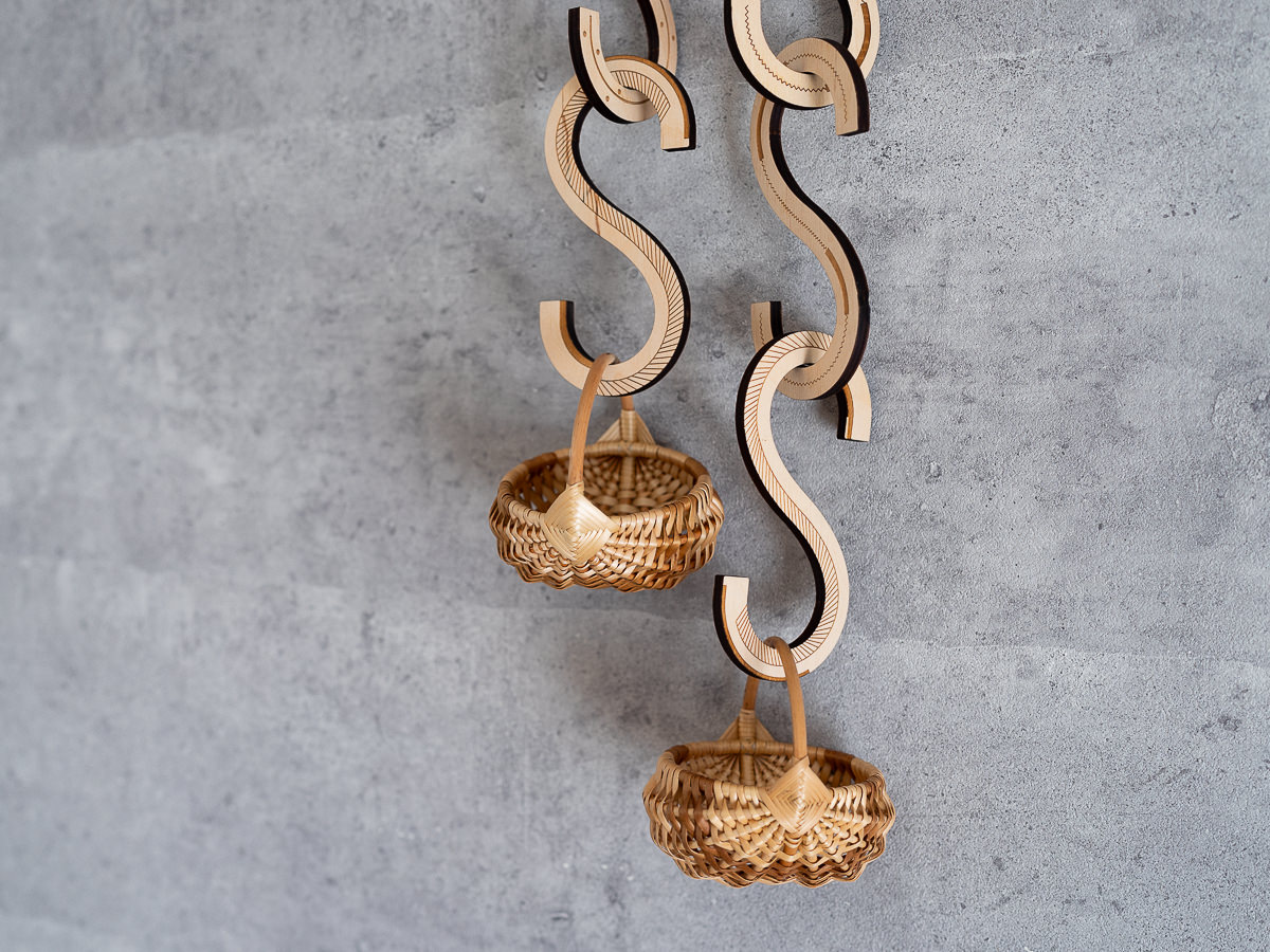 R140571　リトアニア/バーチ　S Hook　3種