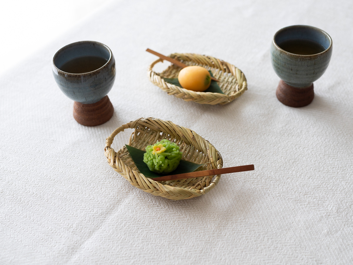 R210115-1　岩手県/すず竹　両口小判おしぼりざる　鳥越さん仕様Ver.