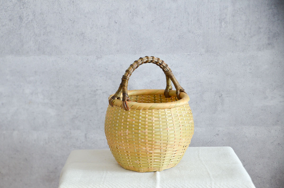 R220675-1　大分県/真竹（青竹）　アフリカバスケット