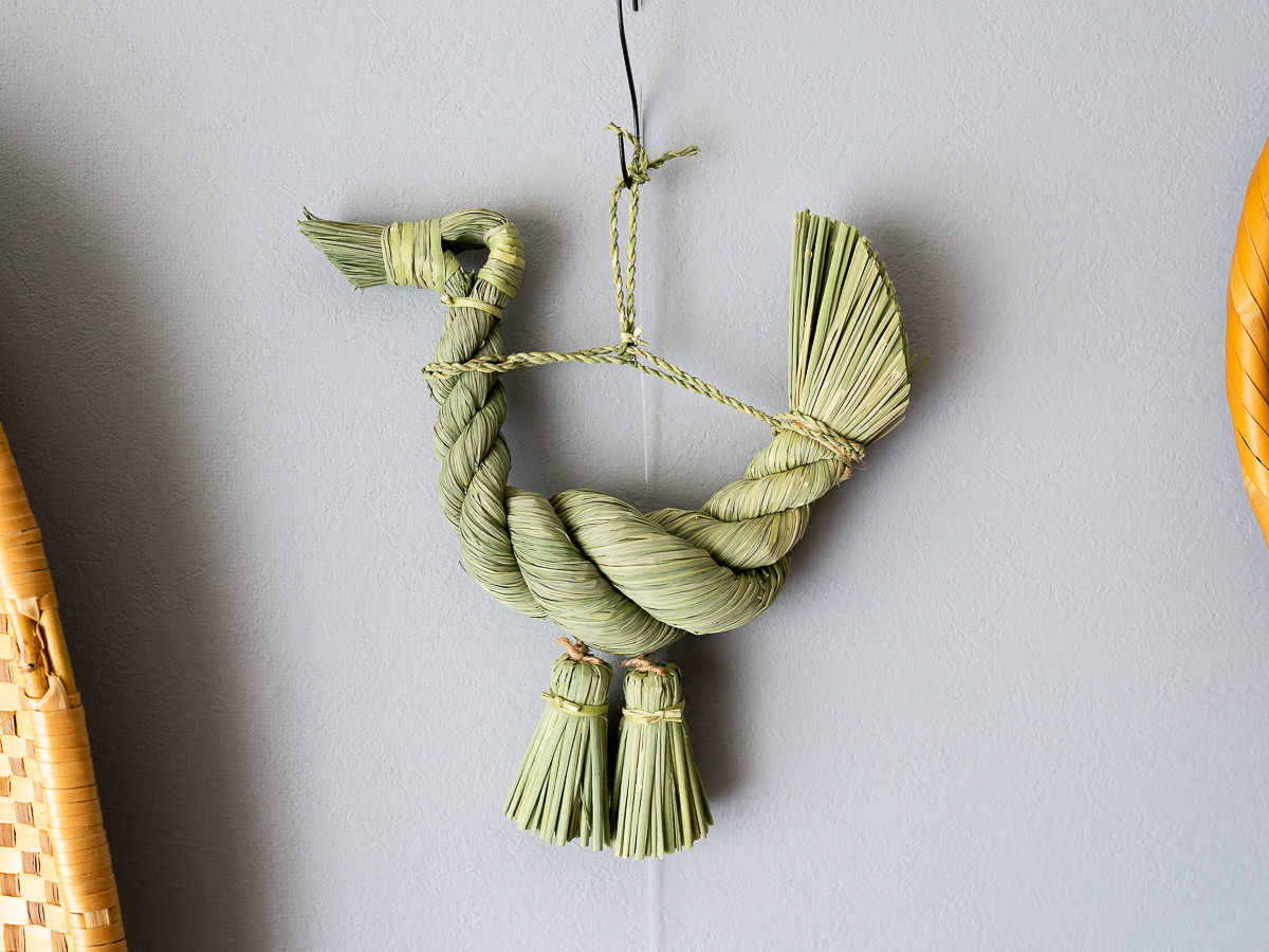 R721033-1　長野県/稲わら　しめかざり　寿酉 -ことぶきどり-　2025-26　【完成】