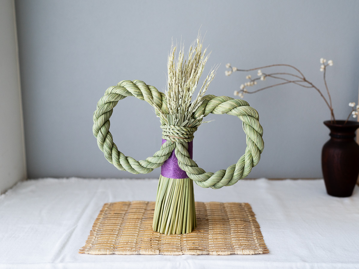 R721055-1　長野県/稲わら　しめかざり　天涯一望　-てんがいいちぼう- 2025-26　【完成】