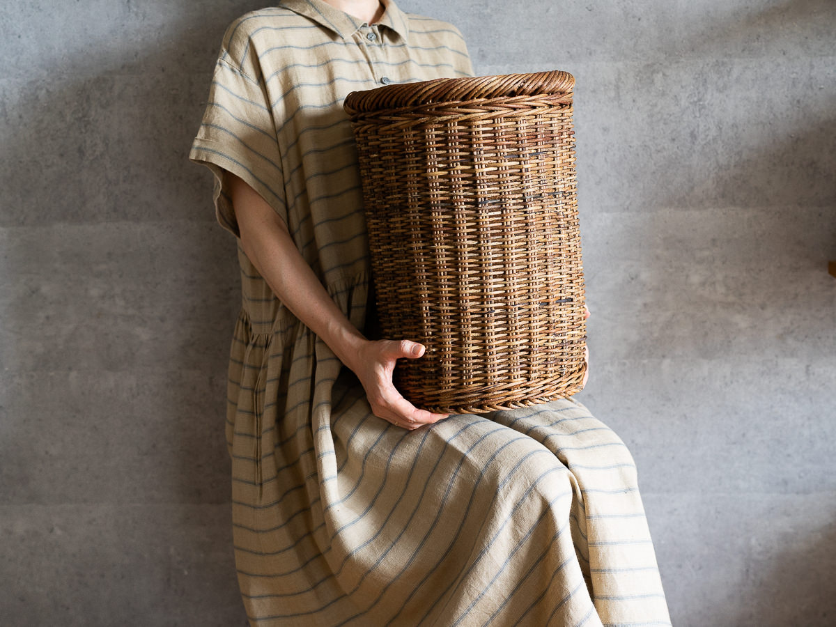 R311234-1　長野県/あけび　並編寸胴かご