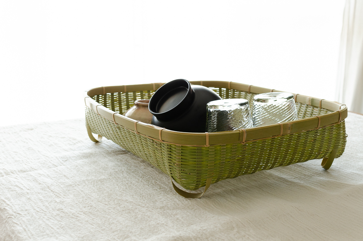 R720804　広島県/真竹　水切りかご　小・大　2サイズ