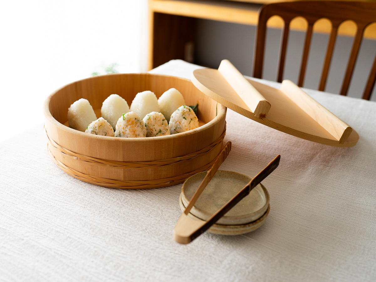 R811104　長野県/さわら　飯台　竹タガ付　すし蓋別売　24cm・27cm・30cm・33cm・36cm　5サイズ