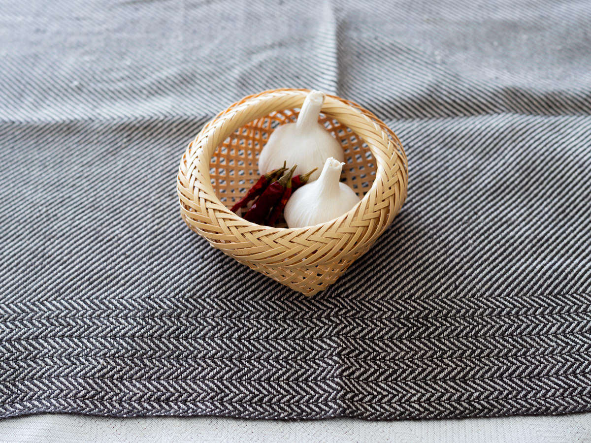 R850402-1　大分県/白竹　常備籠-じょうびかご-