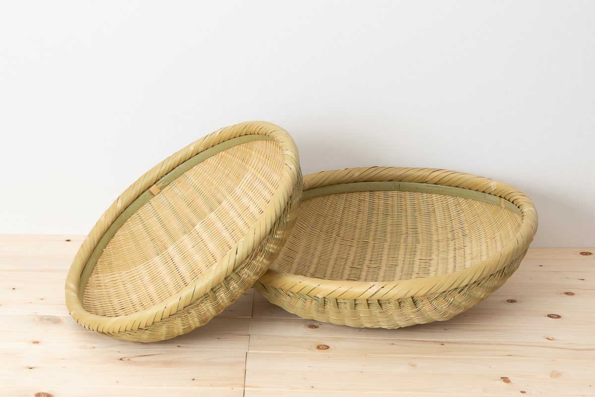 R121501　長野県/真竹（青竹）　一斗じょうけ・二斗じょうけ　2サイズ